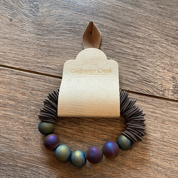 NWT Geode Treasures stretch bracelet Coldwater - Picture 3 of 6